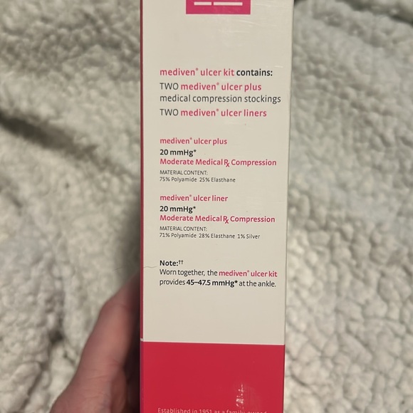Mediven 27504 Ulcer Kit w silver compression stockings beige 40mmHg IV - Picture 4 of 6